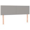 vidaXL Boxspringbett mit Matratze Hellgrau 140x200 cm Stoff
