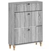 vidaXL Schuhschrank ALKMAAR 78 x 24 x 103 cm Holzwerkstoff Sonoma-Grau