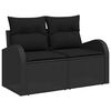 vidaXL Gartensofa-set 9 pcs Poly-Rattan