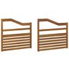 vidaXL Armlehnen 2 pcs Braun 79 x 4 x 73 cm Holzwerkstoff