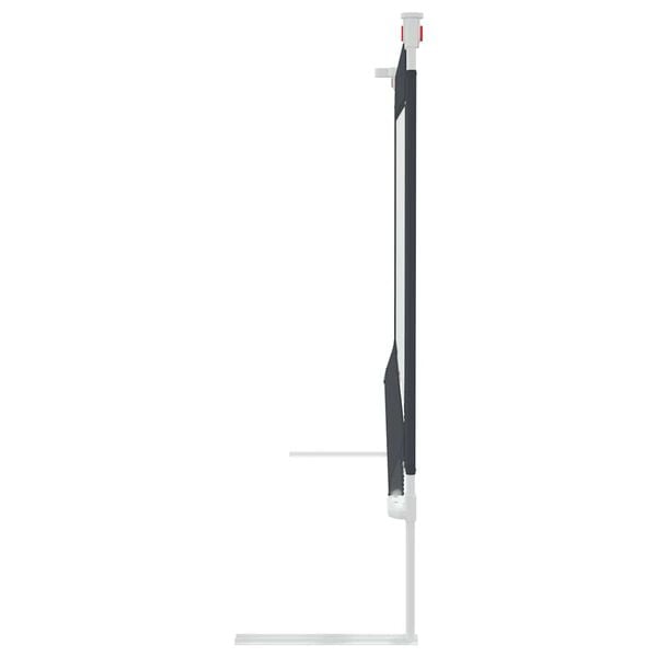 vidaXL Kleinkind-Bettschutzgitter Dunkelgrau 90x25 cm Stoff