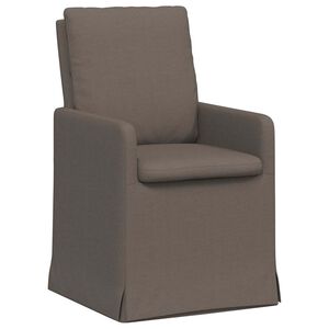 vidaXL Esszimmerst&uuml;hle 2 stk. Leinen Hellgrau 57 x 67 x 98 cm