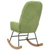 vidaXL Schaukelstuhl Hellgr&uuml;n Samt