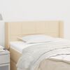vidaXL Kopfteil mit Ohren Creme 83x16x78/88 cm Stoff