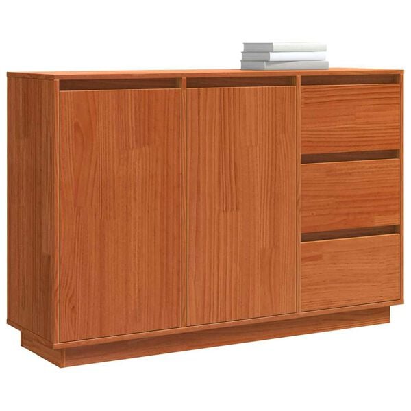 vidaXL Sideboard mit Schubladen Braun Eichen-Optik 111 x 34 x 75 cm