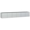 vidaXL Garten-Hochbeet 480x80x77 cm Verzinkter Stahl Silber