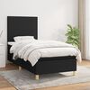 vidaXL Boxspringbett mit Matratze Schwarz 80x200 cm Stoff