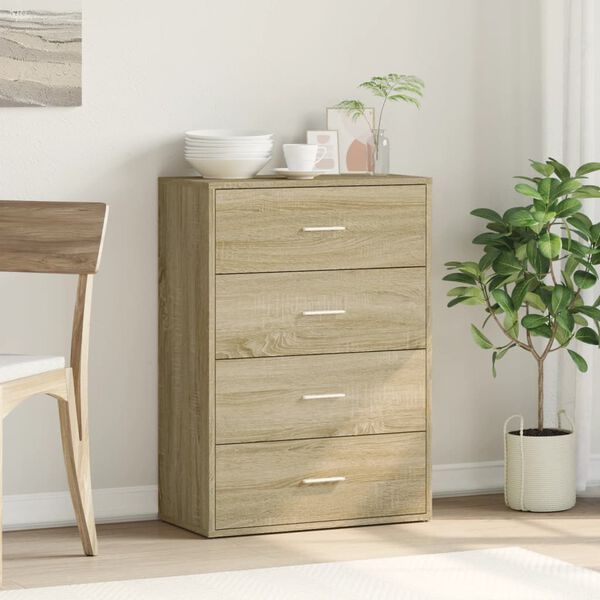 vidaXL Sideboard Sonoma-Eiche 60x31x84 cm Holzwerkstoff