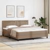 vidaXL Boxspringbett mit Matratze Cappuccino 180 x 200 cm Kunstleder