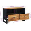 vidaXL TV-Schrank 70x33x46 cm Massivholz Akazie