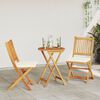 vidaXL Garten Bistro Set 3 pcs Braun Akazie Massivholz