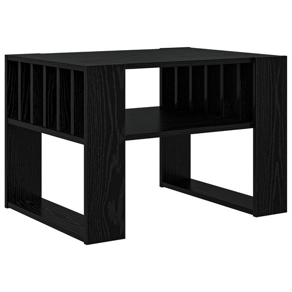 vidaXL Couchtisch Schwarz Eichen-Optik 66 x 49,5 x 45 cm Holzwerkstoff