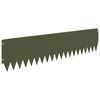 vidaXL Raseneinfassung 10 pcs 103 x 25 cm Stahl Olivgr&uuml;n