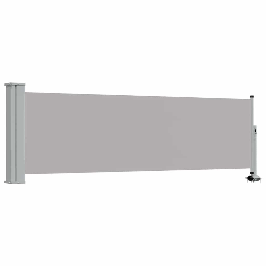 Ausziehbare Seitenmarkise 80x300 Cm – Sichtschutz Für Balkon & Terrasse – Schwarz, UV-beständig