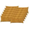 vidaXL Kissen mit Kissen HEERLEN 12 Stk. Gelb Mikrofaser Fleece