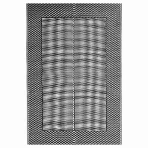 vidaXL Outdoor-Teppich ARAKIL Schwarz 140x200 cm PP