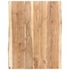 vidaXL Tischplatte Massivholz Akazie 80x(50-60)x3,8 cm