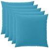 vidaXL Kissenbezug 6 pcs HEERLEN Himmelblau 60 x 60 cm Polyester
