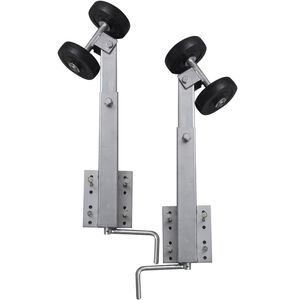 vidaXL Bootstrailer-St&uuml;tzen Doppelrollen 2er-Set 59-84 cm