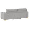 vidaXL 3-Sitzer-Sofa Wolkengrau 220x78x84 cm Stoff