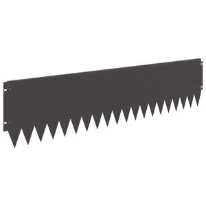 vidaXL Rasenkante 20 stk. 103 x 25 cm Stahl Schwarz