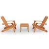 vidaXL 3-tlg. Garten-Lounge-Set Adirondack Massivholz Akazie