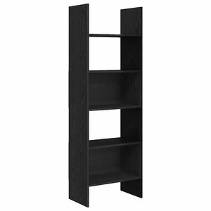vidaXL B&uuml;cherregal Schwarz Eichen-Optik 60 x 35 x 180 cm Holzwerkstoff