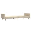 vidaXL Schlafsofa 2-Sitzer Creme Stoff