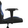 vidaXL Gaming-Stuhl Schwarz und Blau Stoff