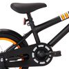 vidaXL Kinderfahrrad mit Frontgep&auml;cktr&auml;ger 14 Zoll Schwarz und Orange