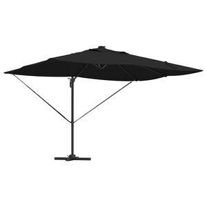 vidaXL Sonnenschirm 352 x 251 x 265 cm Polyester und Aluminium Schwarz