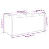 vidaXL Sitzbank mit Stauraum Grau Sonoma 102x42x45 cm Holzwerkstoff