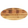 vidaXL Tischplatte 140x50x3,8 cm Oval Massivholz Mango