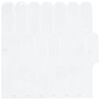 vidaXL Federfliese 10 stk. Wei&szlig; 30 x 30 cm Polyurethan und PET