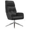 vidaXL Relaxsessel Schwarz Echtleder