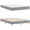 vidaXL Boxspringbett mit Matratze Hellgrau 140 x 200 cm Stoff