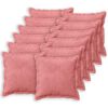 vidaXL Kissen mit Kissen HOUTEN 12 Stk. Rosa Samt