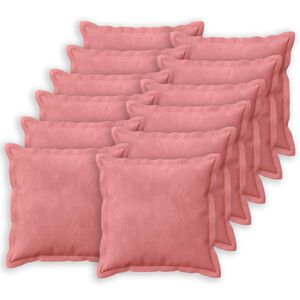 vidaXL Kissen mit Kissen HOUTEN 12 Stk. Rosa Samt