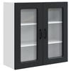 vidaXL Geschirrsp&uuml;lerfront Kalmar Schwarz 80 x 31 x 80 cm