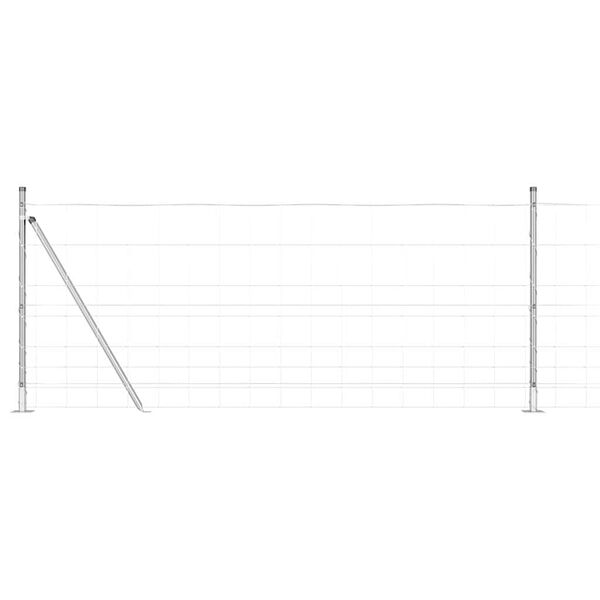 vidaXL Zaunpfosten Galvanisiert 25 x 1 m Stahl