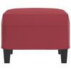 vidaXL Fußhocker Weinrot 60x50x41 cm Kunstleder