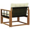 vidaXL Outdoor-Sofagarnitur Massives Akazienholz und Textilene Natur