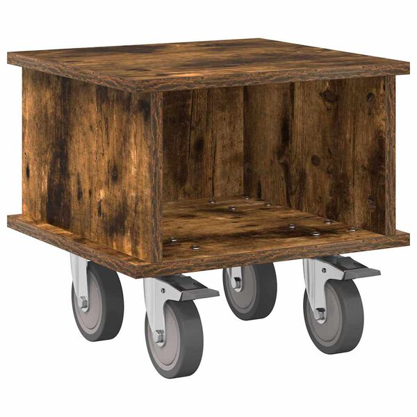 vidaXL TV-St&auml;nder Ger&auml;ucherte Eiche 37 x 35 x 35 cm Holzwerkstoff