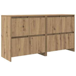 vidaXL Sideboards 2 pcs Artisan-Eiche 70 x 41 x 75 cm Holzwerkstoff
