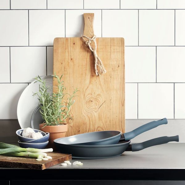 CUISINOX 2-tlg. Bratpfannen-Set Jeansblau