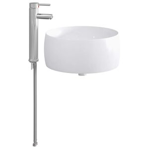 vidaXL Waschbecken f&uuml;rs Badezimmer Chrom 38,5 x 38,5 x 16 cm Metall
