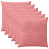 vidaXL Kissenbezug 6 pcs HEERLEN Rosa 60 x 60 cm Samt