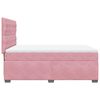 vidaXL Boxspringbett mit Matratze Rosa 140x200 cm Samt