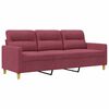 vidaXL 3-Sitzer-Sofa Weinrot 180 cm Stoff