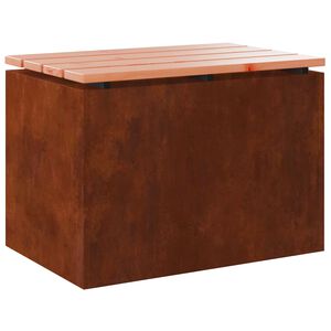 vidaXL Gartenbank 1 -Seater 60 x 40 x 43 cm Rostig Rechtwinklig